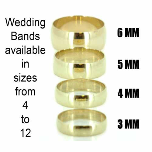 10K Gold Plain Wedding Band