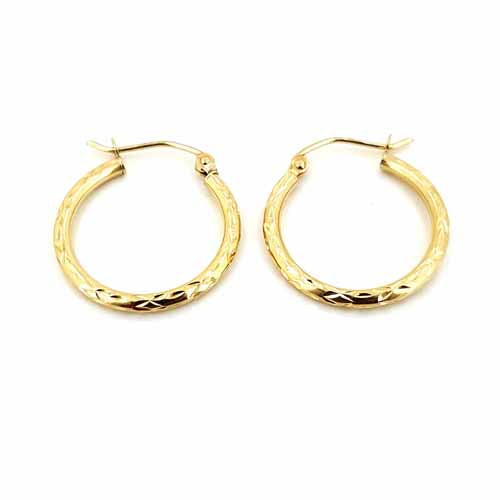 10k Gold Hoop Earrings
