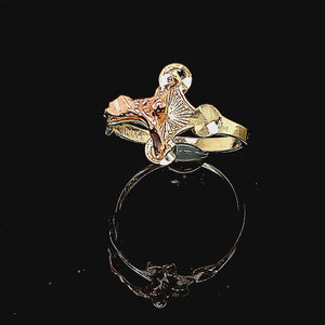 10K Gold Jesus Ring