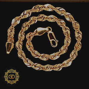 10K Gold Hollow Rope Bracelet 