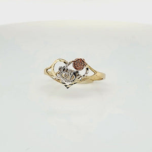 10K Gold Heart Ring