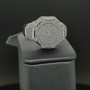 925 Silver Hexagone Ring