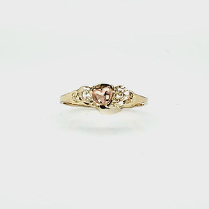 10K Gold Heart Ring