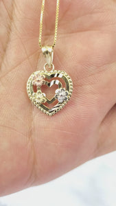 10K Gold Heart Charm